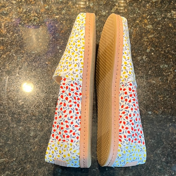 TOMS Alpargata Leather Wrap Yellow Multi Liberty Print - Picture 6 of 6